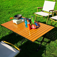 Table pliante rectangulaire légère pour camping, en acier au carbone, avec pieds en X, pour pique-nique et cuisine en extérieur, emballage pour vente par correspondance