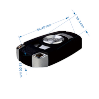 YET080 Control Remoto Universal RF 433mhz de 4 Botones para Hogar Inteligente, Aprendizaje de Código, para Abridor de Garaje y Alarma de Coche, Motor Tubular