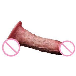 Consolador vibrador supersuave para adultos, pene de emulación realista de silicona líquida de platino de doble capa para masturbación femenina - Product Image 1