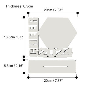 Marco de Fotos Personalizable de Madera MDF para Sublimación, Marco de Fotos de Madera MDF en Blanco para Regalos de Graduación - Product Image 2
