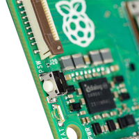 Cartes de développement Raspberry Pi 5 16 Go de RAM A76 BCM2712 2,4 GHz Quad-core 64 bits LPDDR4X-4267 SDRAM 16 Go Pi5 Ordinateur monocarte