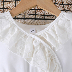 Girls' Summer Formal Princess Lace Sleeveless Green Dress for 4-7 Years <b>Old</b> Children Solid Pattern ODM Service - Product Image 3