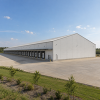 Entrepôt en structure acier sur mesure, bâtiment d'atelier métallique durable, centre logistique industriel résistant aux intempéries