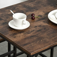 Ensemble table et chaises de restaurant au design industriel moderne, avec structure métallique, couleur personnalisable, pour hôtels et écoles (vente en gros)