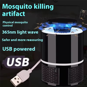 Lampe anti-moustiques élégante à LED bleue, faible bruit, en ABS, pour une utilisation intérieure de 20 à 50 mètres carrés - Product Image 4