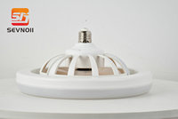 Ventilateur de plafond LED moderne à 5 pales de 6 pouces - Taille compacte, installation facile, faible bruit pour chambre à coucher