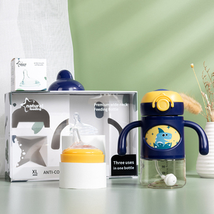 BPA Free botol air minum bayi, cangkir menyapih olahraga bernafas dengan sedotan 3 in 1 PPSU - Product Image 2