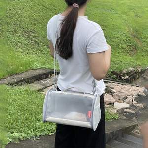 2025 gran oferta al aire libre pájaro hámster jaula mochila transparente portador de animales pequeños 360 vista para periquitos canarios bolsa para mascotas - Product Image 6