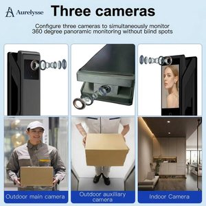 Cerradura Inteligente para Puerta Aurelysse 2026 con WiFi, App Tuya, Reconocimiento Facial 3D, Huella Dactilar Biométrica y de Venas de la Palma, para Puertas de Acero/Madera - Product Image 3