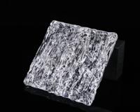 Briques de verre suspendues en cristal transparent de qualité supérieure, haute transmission lumineuse pour cloisons et écrans intérieurs de luxe