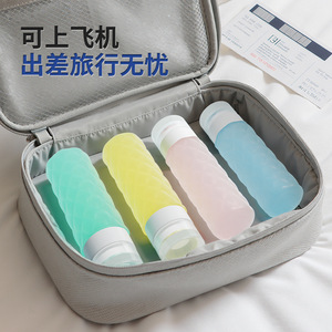 Silicone <b>Dispensing</b> <b>Bottle</b> 60ml 90ml Leak Proof Portable Travel Toiletries Skincare Container - Product Image 3