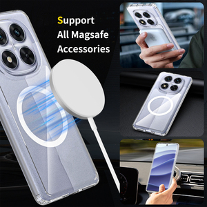 Custodie magnetiche per telefono con paraurti rigido trasparente antiurto per <span class=keywords><strong>Xiaomi</strong></span> 15 Ultra 14 Pro <span class=keywords><strong>Cover</strong></span> Mobile per Redmi A5 Note 14 Pro - Product Image 2