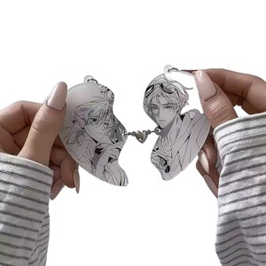 Breloque de sac à dos en acrylique en forme de cœur DIY, accessoire de décoration pour sac, inspirée de l'anime <span class=keywords><strong>Toilet</strong></span> <span class=keywords><strong>Bound</strong></span> <span class=keywords><strong>Hanako</strong></span> <span class=keywords><strong>Kun</strong></span> - Product Image 4