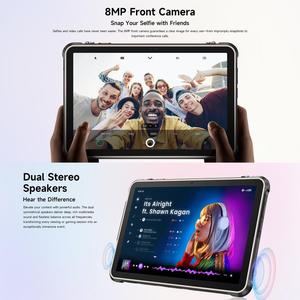 แท็บเล็ต <span class=keywords><strong>Ulefone</strong></span> Rugking Pad 2 Pro รุ่นใหม่ล่าสุด ทนทาน 8GB+256GB หน้าจอ 10.<span class=keywords><strong>1</strong></span> นิ้ว แบตเตอรี่ 10200mAh ระบบปฏิบัติการ Android 16 ชิปประมวลผล Unisoc T7250 Octa Core รองรับ 4G ปลั๊กแบบ EU - Product Image 6