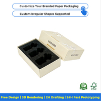 Paquetes de Cuidado de la Piel de Lujo OEM, Cajas de Empaque Personalizadas para el Cuidado de la Piel, Acabado Mate con Lámina Dorada, Materiales Reciclados