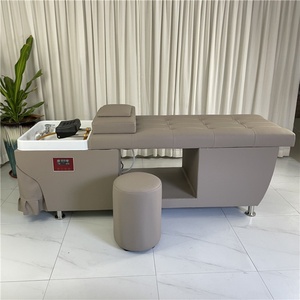 Fauteuil de lavage capillaire professionnel Kisen avec massage, lit de shampoing spa, thérapie aquatique pour la tête et vapeur intégrée - Product Image 5