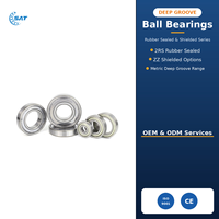 Roulement à billes à gorge profonde de haute qualité en acier chromé ZZ 2RS 12X21X5mm 6801 6805 pour instruments de précision