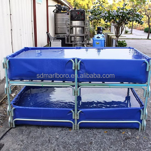 <span class=keywords><strong>Bassin</strong></span> à poissons <span class=keywords><strong>rectangulaire</strong></span> en toile PVC double couche pour l'aquaculture et la culture hydroponique des plantes - Product Image 5