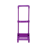Poignée de chariot OEM en métal et plastique pour sacs d'école et bagages - Modèle pliable durable, capacité de charge de 10 kg, portable et tendance L-128F
