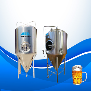 Équipement de brassage et de fermentation de bière artisanale en acier inoxydable contrôlé par PLC Ace 1000L avec récipient à pression et pompe - Product Image 1