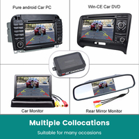 Sistema de Asistencia de Estacionamiento con Sensor de Video para Auto, CPU de Doble Núcleo, Radar de Reversa, Monitor de Estacionamiento con Pantalla Digital, Kit Universal