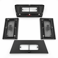 Capot rigide en aluminium VEWU pour pick-up avec porte-bagages de toit, étanche IP66, capacité de charge de 1000 kg, coque de camping sans perçage pour 4x4