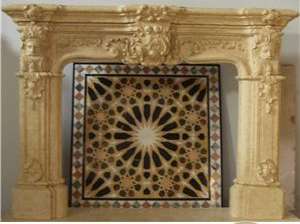 Revestimiento de <span class=keywords><strong>Chimenea</strong></span> de Piedra Natural Hecho a Mano, Mantel de Mármol para Baño, Sala de Estar, Materiales de Decoración de Interiores - Product Image 3