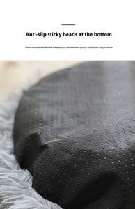 Cama para Mascotas de Lujo, Grande, en Forma de Donut, Impermeable, Diseño Personalizable, Suave y Esponjosa, 100% Poliéster, Textil para el Hogar - Product Image 3