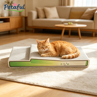 Grande griffoir-lit pour chat moderne et original en forme d'oignon, durable, écologique, en carton ondulé recyclé, adapté aux animaux domestiques