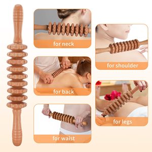 Masajeador de terapia corporal Herramienta de masaje de madera WMassager Handheld Roller <span class=keywords><strong>Stick</strong></span> - Product Image 3