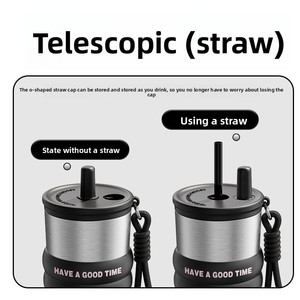 Tazza Termica con Cannuccia a Tema Cartone Animato, Isolamento Sottovuoto, Regalo per Uomini e Donne, Acciaio Inossidabile 316, Grande Capacità 30oz per Caffè - Product Image 4