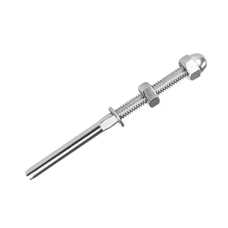 Thép không gỉ Cáp lan can cuối phù hợp thiết bị đầu cuối swage ren Stud Cáp boong lan can