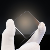 Lentille optique personnalisée de haute précision à bords coupés, lentille plano-convexe de forme carrée, revêtement AR multi-bandes, 30 50 60 mm