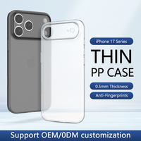 Bon étui de téléphone tactile pour iPhone pour 17 Air Pro 0.35mm mince PP couverture arrière ultra mince pour iPhone 17 Pro Max étui de peau