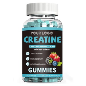 Custom Label Creatine Monohydrate Gummies Vegan Creatine Supplement for Men and <strong>Women</strong> <strong>Pre</strong> <strong>Workout</strong> Support - Product Image 2