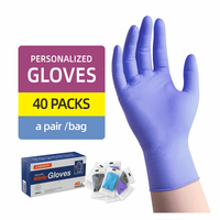 Gants en nitrile blanc de qualité professionnelle, jetables, épaisseur 4/5/6 mil, stériles et non stériles, pour la manipulation alimentaire et la présentation