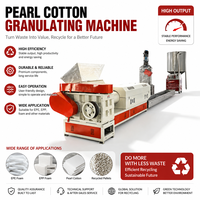 Granulateur de mousse EPE à vis simple pour recyclage de déchets, certifié CE, prix usine, exportateur direct