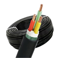 Câble d'alimentation Nym avec isolation et gaine en PVC, câble en cuivre 5 conducteurs de 10 mm²