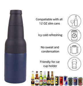 Vente en gros de refroidisseur de bière thermique à double paroi, porte-canettes en acier inoxydable de 12 oz, garde les boissons fraîches pour les pubs, la maison et l'extérieur - Product Image 4