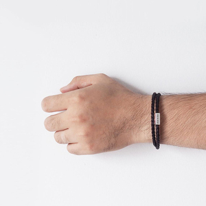 Nouveautés 2026 <span class=keywords><strong>Bracelet</strong></span> en <span class=keywords><strong>cuir</strong></span> pour <span class=keywords><strong>homme</strong></span> personnalisé gravé noir / marron avec inscription personnalisée pour montre Cadeau de luxe - Product Image 4