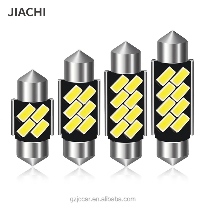 JIACHI FACTORY C10W C5WLED電球Canbus Festoonランプライト31mm 36mm 39mm42mm自動車部品ホワイトdc12v5630チップ4smd 6smd 8smd