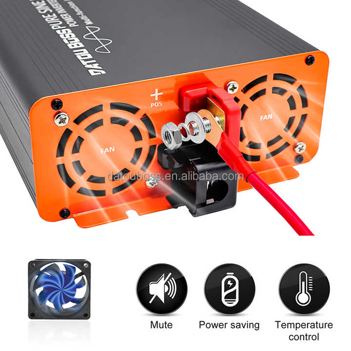 DATOUBOSS 1000w 1500w 2000ワット純粋な正弦波パワーインバーター12v 