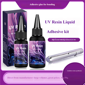 Resina UV de alta transparencia de 30g de curado rápido, kit de resina UV de unión fuerte para vidrio/acrílico/cerámica - Product Image 3