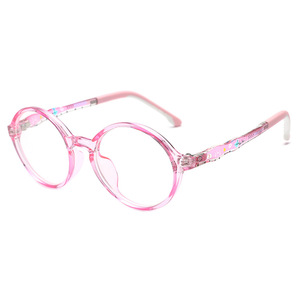 Children Blue Light Blocking Glasses TR90 Ultralight <b>Frame</b> Anti Radiation Plano <b>Round</b> Kids Eyewear - Product Image 5