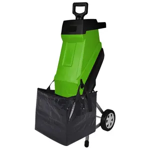 Vertak 2500W electric motor shredder machine for wood grass machine cutter shredder with 45L bag capacity