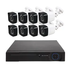 Câmera de vigilância cctv 8mp hd, alta definição, ahd dvr, kit 8ch, ip66, à prova d' água, sistema de visão noturna, p2p, visão remota