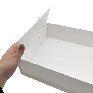 Оптовая продажа магнитных ювелирных изделий подарок бумажная упаковка складные коробки с бархатной сумкой