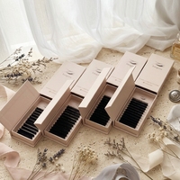 Extensions de cils synthétiques Tsingzzu volume complet 20mm, options de courbure 0.05/0.07/0.15, tailles C/CC/D/M/L, plateau