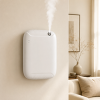 Diffuseur d'arômes automatique intelligent pour salle de bain, sans eau, 400 ml, écran LCD, sans fil, mural, machine à parfum électrique pour la maison