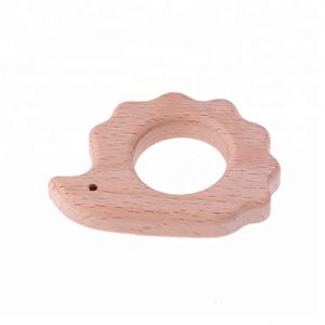 Madera de haya de alta calidad Animal erizo de madera en forma de juguete anillos - Product Image 4